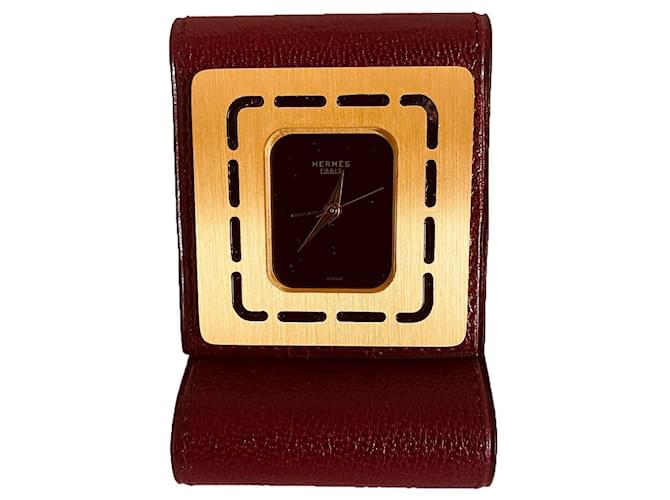 Hermès Hermes pocket watch Black Gold-plated  ref.870215