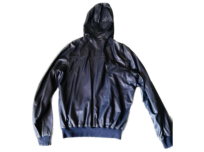 Gucci Super light lamb leather jacket Navy blue
