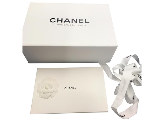 Boîte Chanel pour sac à main Blanc  ref.870228
