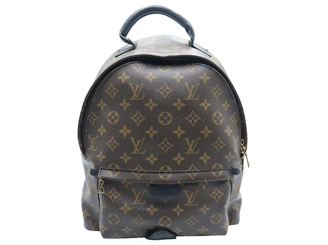 Twist Louis Vuitton Palm Springs MM Monogram Backpack in Brown Canvas Leather  ref.870528
