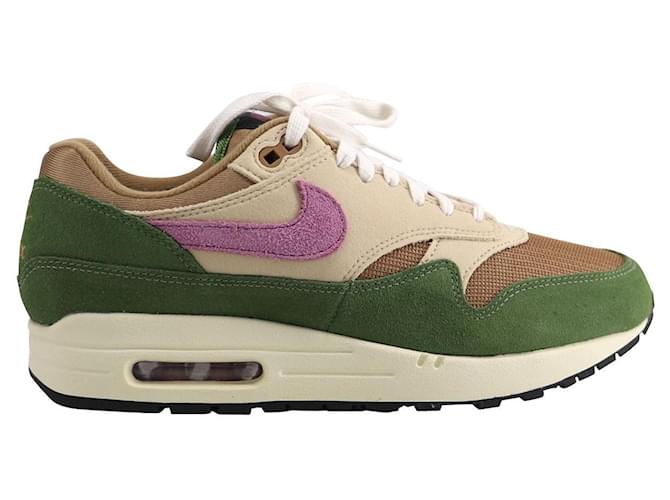 nike air max 1 Baskets NH en Treeline et en daim bordeaux clair Suede Vert  ref.870546