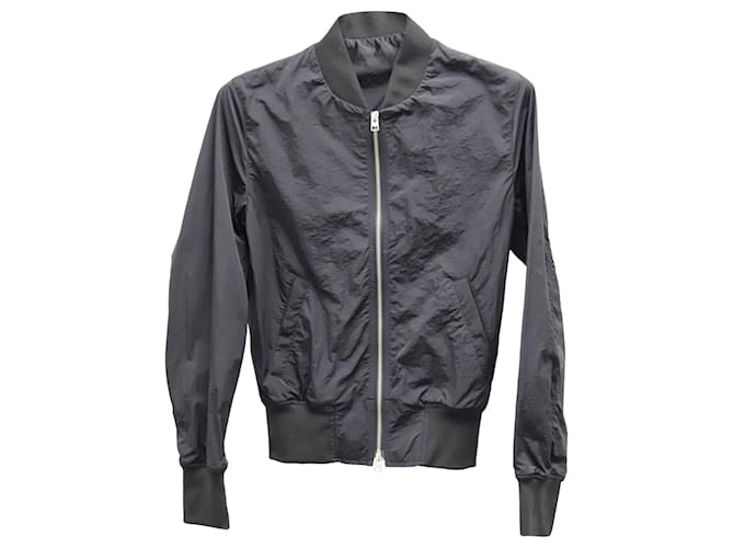 Ami Paris Bomber Jacket in Black Polyamide  ref.870949