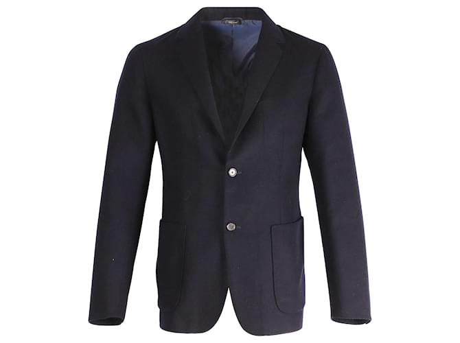 Jil Sander Blazer Jacket in Navy Blue Cashmere Wool  ref.870965