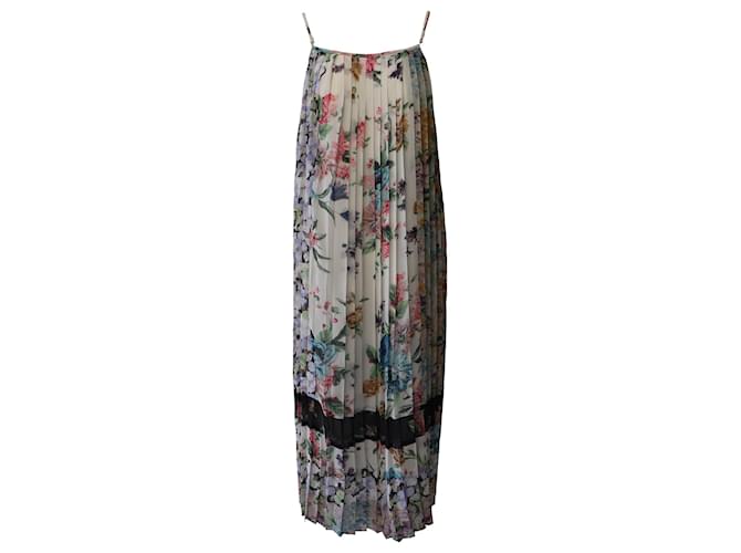Zimmermann Zimmerman Pleated Sleeveless Midi Dress in Multicolor Floral Print Polyester Multiple colors  ref.871005