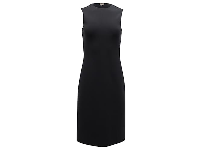 Michael Kors Midi Dress in Black Virgin Wool  ref.871008