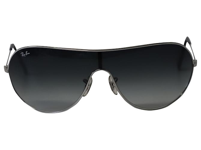 Ray-Ban Ray Ban RB3250 Shield Gradient Sonnenbrille aus silberfarbenem Metall  ref.871165