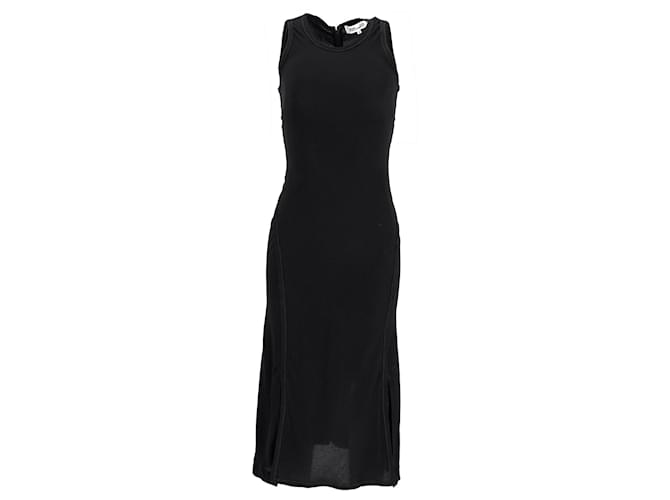 Diane Von Furstenberg Racerback Midi Dress in Black Viscose Blend Cellulose fibre  ref.871215