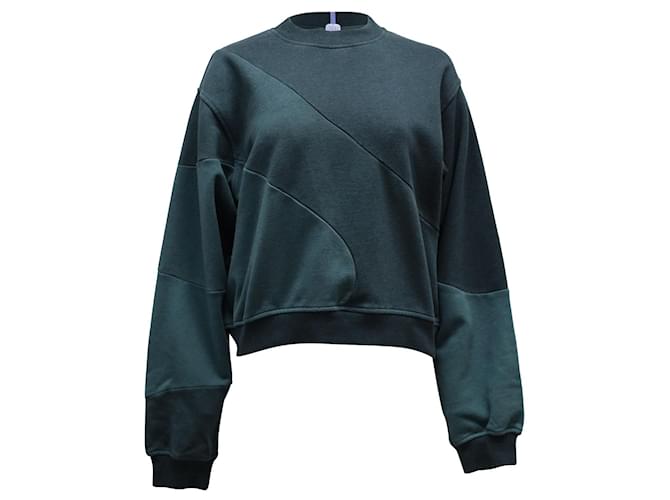 Alexander Mcqueen MCQ Pine Cut Up Sweatshirt aus dunkelgrünem Polyester  ref.871243