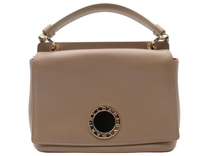 Bulgari Bvlgari Duet Handbag in Pink Leather  ref.871261