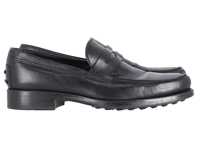 Mocassim Tod's Penny em couro preto  ref.871263