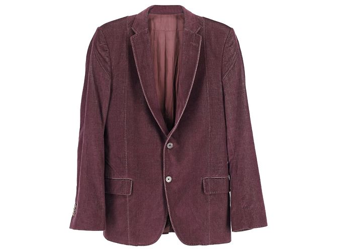 Blazer abotoado Louis Vuitton em algodão bordô Bordeaux