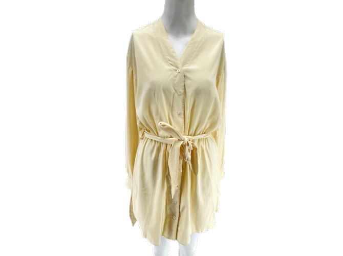 Vestido Nanushka T.International M Sintético Bege