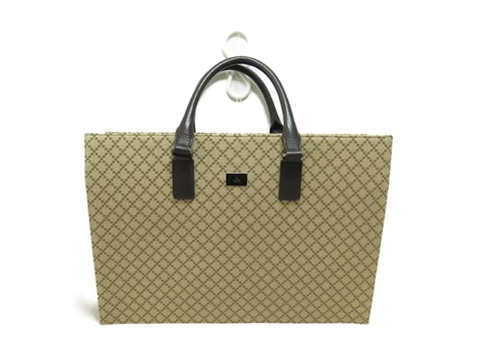 Gucci Diamante Canvas Tote Bag 190630 Beige Cloth  ref.872012