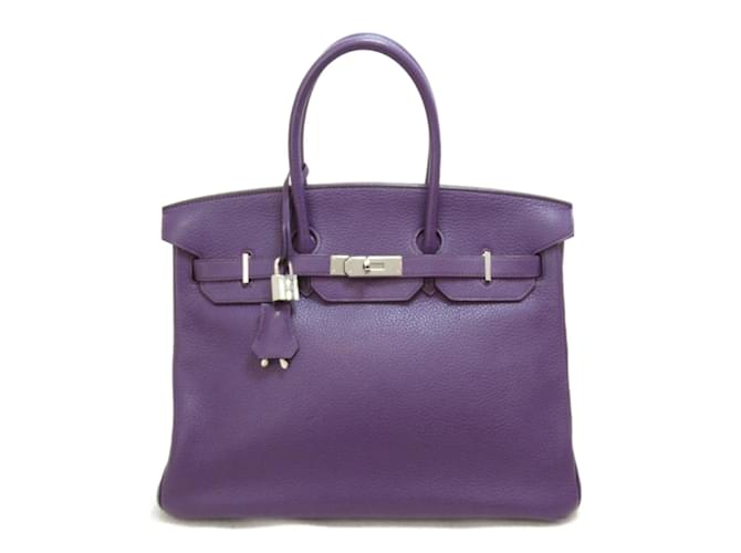 Hermès Togo Birkin 35 Purple Leather Pony-style calfskin  ref.872021