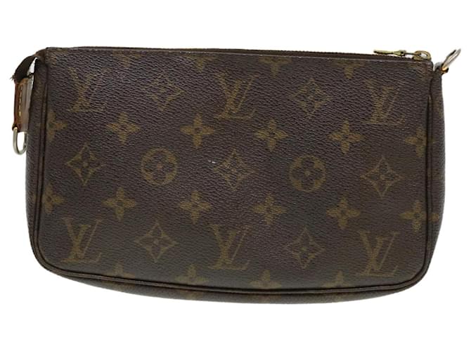 Louis Vuitton Pochette Accessoires Marrom Lona  ref.872211