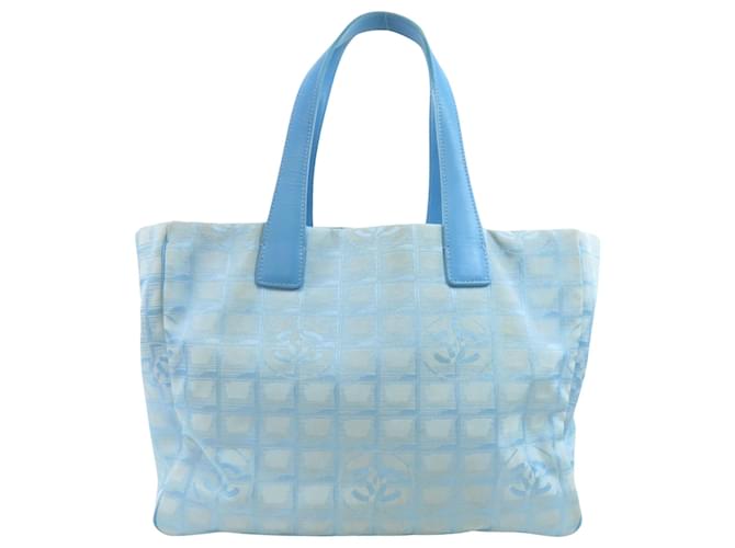 Chanel 8 HEURES SHOPPING Light blue Cloth  ref.872314