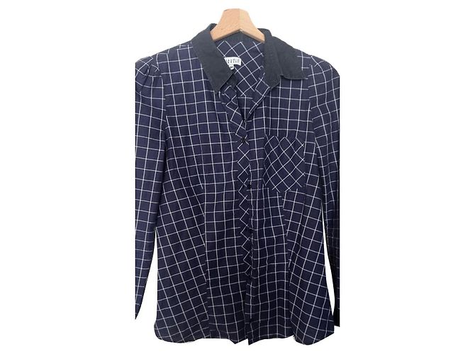 Camicia Claudie Pierlot in cotone blu navy