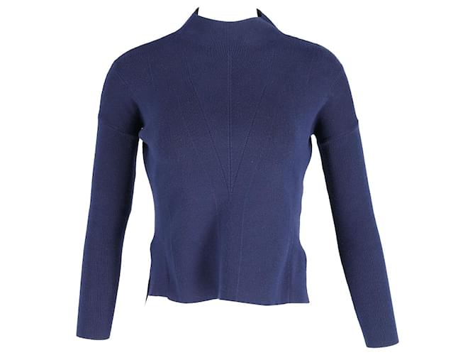 Suéter de gola alta Iris & Ink em viscose azul marinho Fibra de celulose  ref.872496