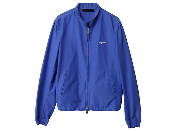 Dsquared2 Zip-Up Jacket in Blue Cotton   ref.872512