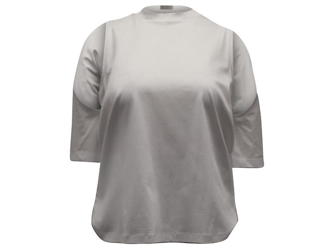 Autre Marque Camiseta Dion Lee Utility Contour Cutout em algodão branco