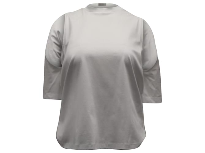 Autre Marque Dion Lee Utility Contour Cutout T-Shirt in White Cotton  ref.872515