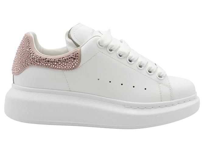 ALEXANDER MCQUEEN Crystal-embellished leather exaggerated-sole sneakers |  Sole sneakers, Alexander mcqueen shoes, Alexander mcqueen sneakers