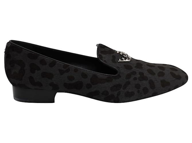 Church's Slip-On Loafers in Animal Print Pony Hair Wool  ref.872588