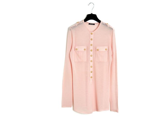 Balmain TOP ROSA MILITAR EN40