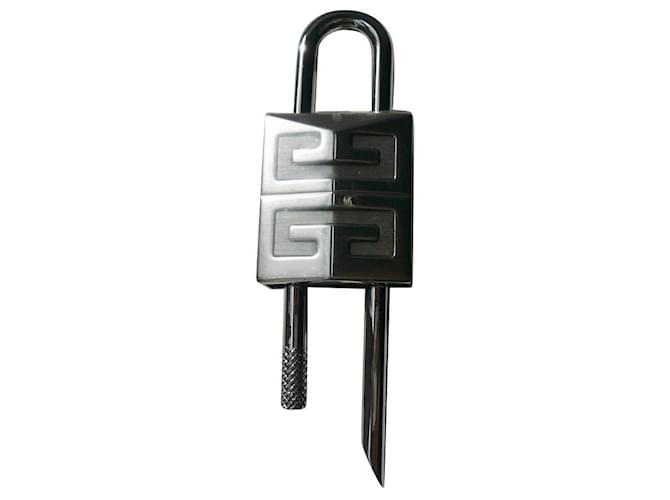 GIVENCHY Small Padlock 4G SILVER new in blister Silvery Metal  ref.872889