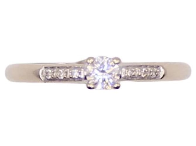 Mauboussin-Ring „Du bist das Salz meines Lebens“ Diamanten auf Weißgold 750%O Silber Hardware  ref.872909