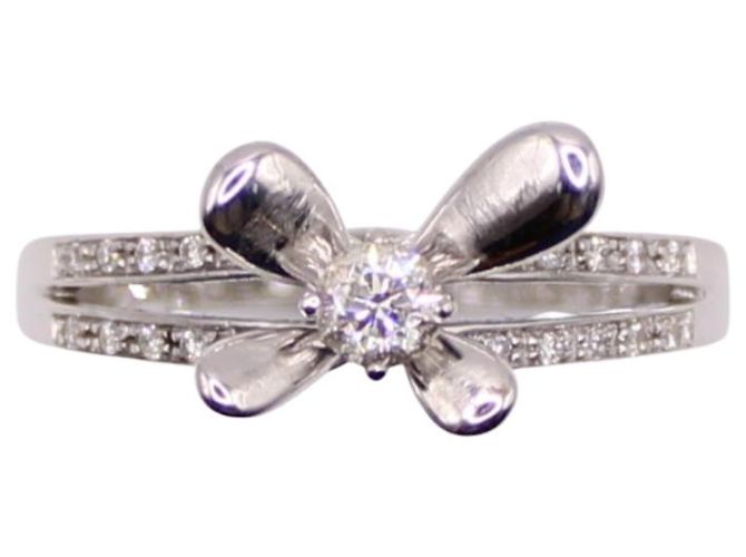 Anello Mauboussin "Ti amo" diamanti e oro bianco 750%O Silver hardware