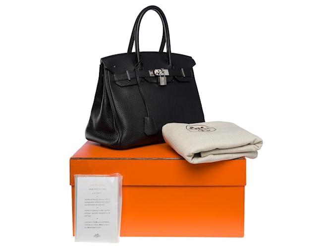 Hermès Birkin 30 in black togo leather -101180  ref.872935