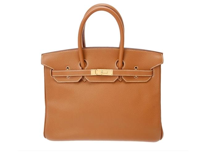 Hermès HERMES BIRKIN 35 Brown Leather  ref.872953