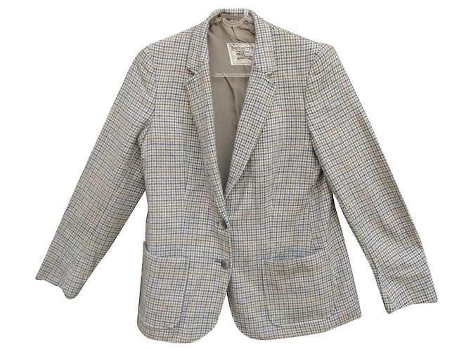 taglia giacca Burberry vintage 38 Blu Grigio