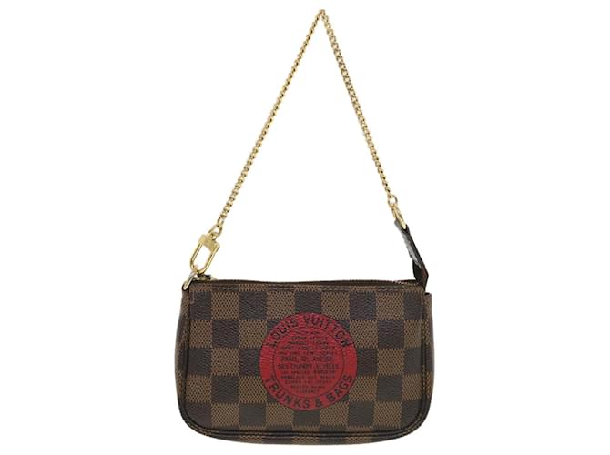 Louis Vuitton Mini Pochette Accessoires Brown Cloth ref.873138 - Joli Closet