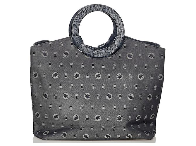 & Other Stories Circle Handle  Canvas Bag Black Cloth  ref.873345