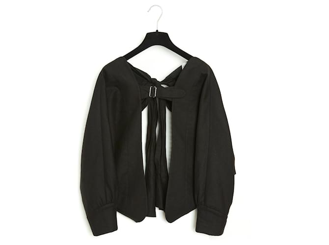 Yves Saint Laurent PILATI BLACK BUTTERFLY JACKET Linen  ref.873379