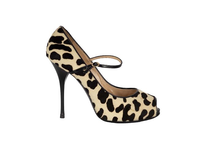 Zapatos de tacón de pelo de pony impresos Giuseppe Zanotti Multicolor