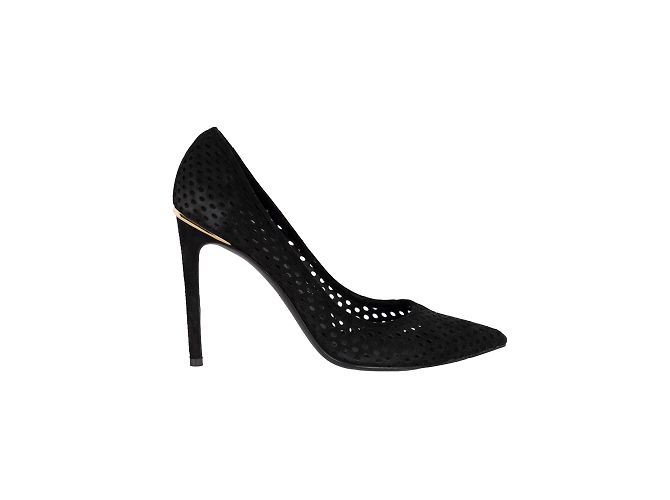 Escarpins Eyeline en daim perforé Louis Vuitton Noir