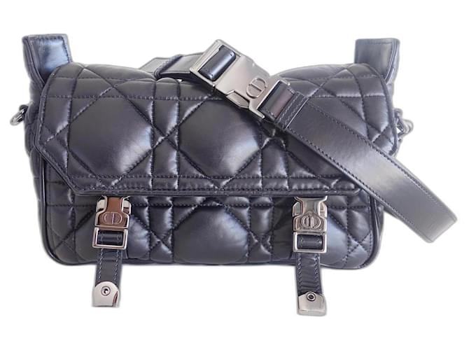 Bag Diorcamp Dior Black Leather  ref.873489