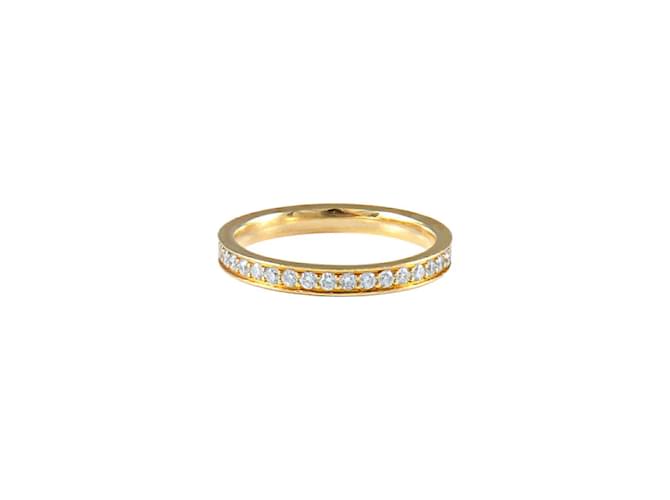 Autre Marque Wedding ring full set of yellow gold diamonds 750%O Gold hardware  ref.873493