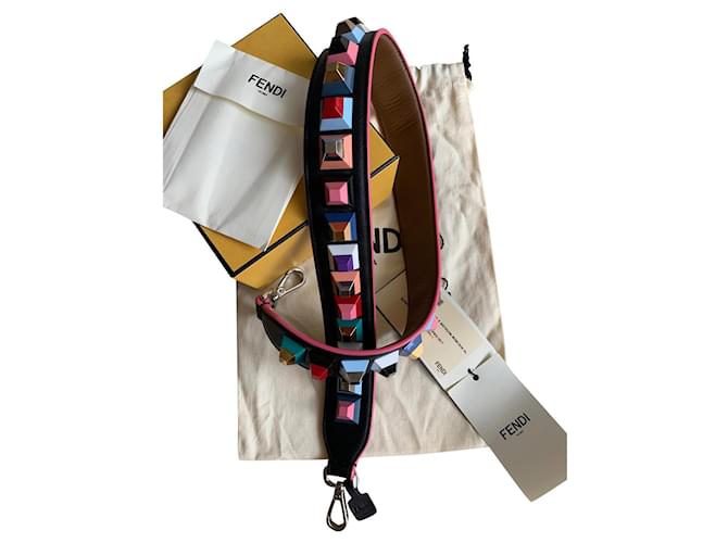 Fendi bag shoulder strap Multiple colors Leather  ref.873611