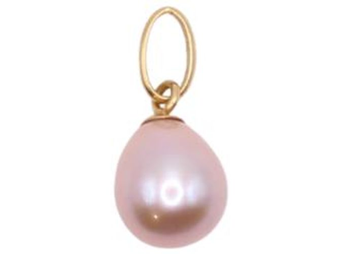 Autre Marque Ciondolo in oro giallo con perla rosa 750%O Gold hardware