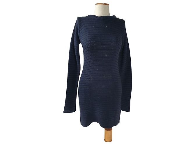 Zadig & Voltaire Jada Pulloverkleid Marineblau