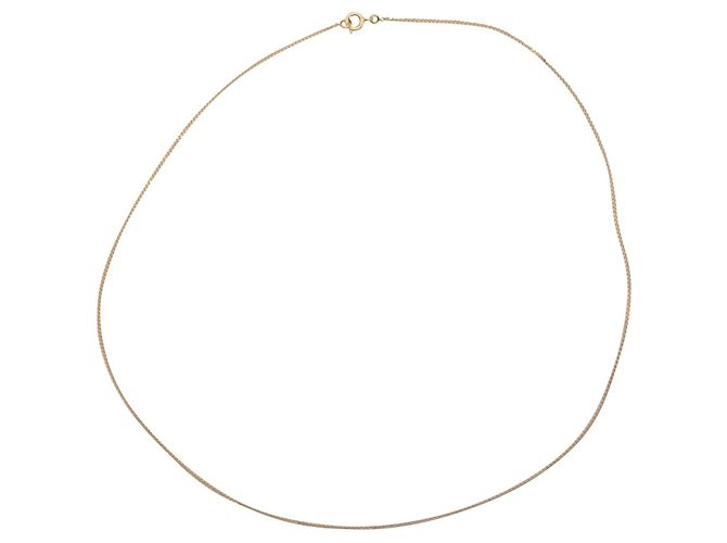 Autre Marque Cadena eslabón convicto de oro amarillo 750%O Gold hardware