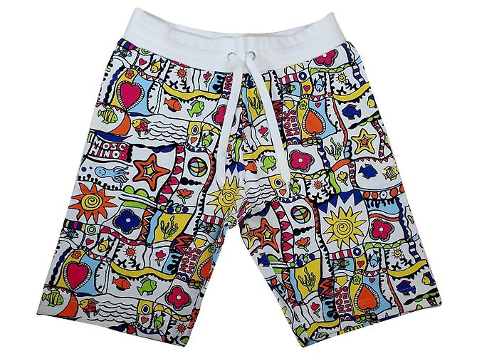 Pantaloncini multicolore Moschino uomo in cotone