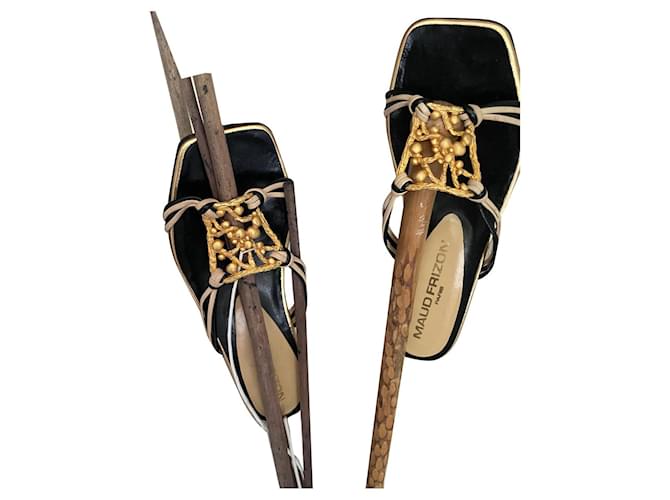 Maud Frizon sandals Black Leather  ref.873702