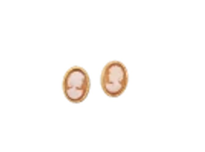 Autre Marque Pendientes de oro amarillo. 750%buenos cameos Gold hardware