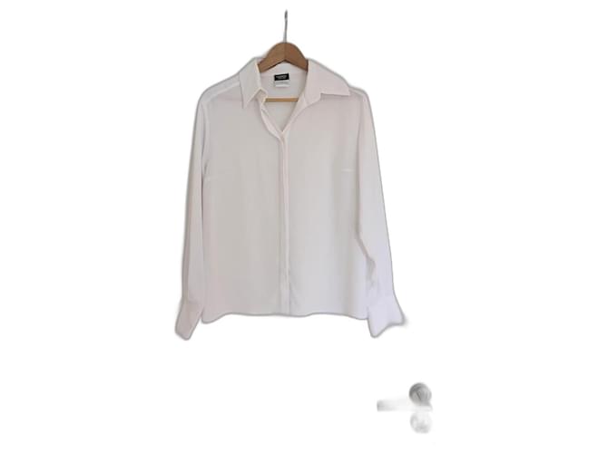 Chanel Tops White Viscose  ref.873794