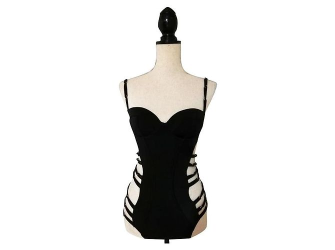 Agent Provocateur Badeanzug Schwarz Polyamid